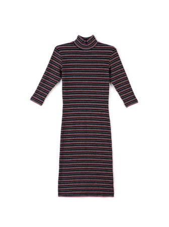 Платье в полоску с мерцающим блеском 836-1 || Плаття жін. CE LPL 836-1, р.170-92-98, Nero