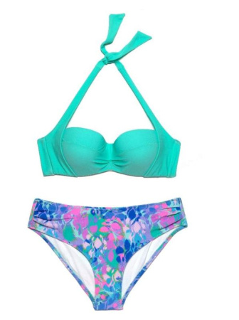 Бюстгальтер куп. жен. E MESSINA, р.75(D), бирюзовый || Бюстгалтер купальний жін. E MESSINA, р.75(D), бірюзовий