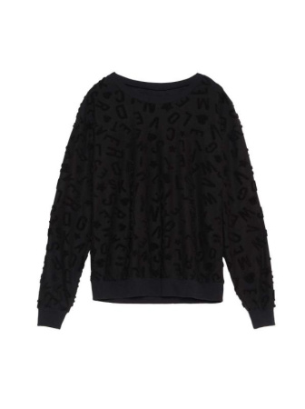 Ультрамягкий свитшот из фактурного трикотажа LD 1050 || Джемпер жін. CE LD 1050, р.170-92, black