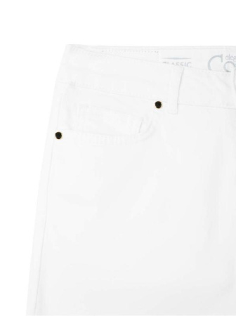 Классические прямые джинсы с эффектом &quot;мгновенная коррекция живота&quot; CON-43W || ВД Брюки джинсові жін. CE CON-43W, р.164-94, білий