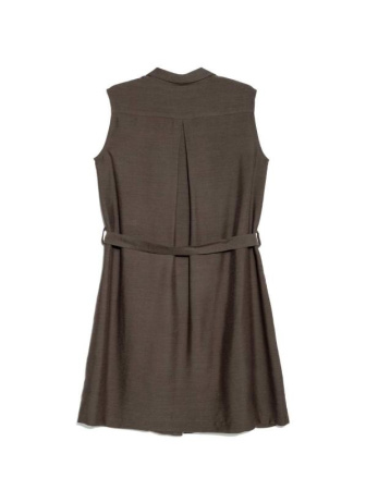 Платье-рубашка без рукавов с легким блеском LPL 915 || Плаття жін. CE LPL 915, р.170-92-98, khaki