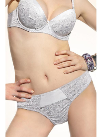 Бразилианки Kris Line Mirell Серебристо-белый