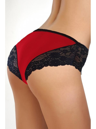 Полные трусики ORO Martina 2217 Красно-черный