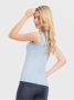 Топ из модала с мерцающей окантовкой LD 712 || ВТЖ Джемпер жін. CE LD 712, р.170-92, блакитний