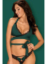 Комплект Obsessive Sensuelia top  Изумрудно-черный || Комплект Obsessive Sensuelia top  Изумрудно-черный