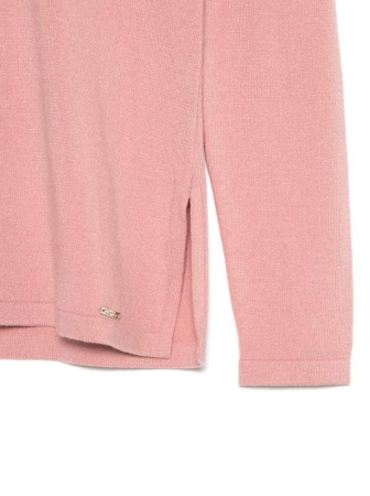 Удлиненный вязаный пуловер с разрезами по бокам LDK 056 || Джемпер жін. CE LDK056 18С-208СП, р.170-88, pastel blue