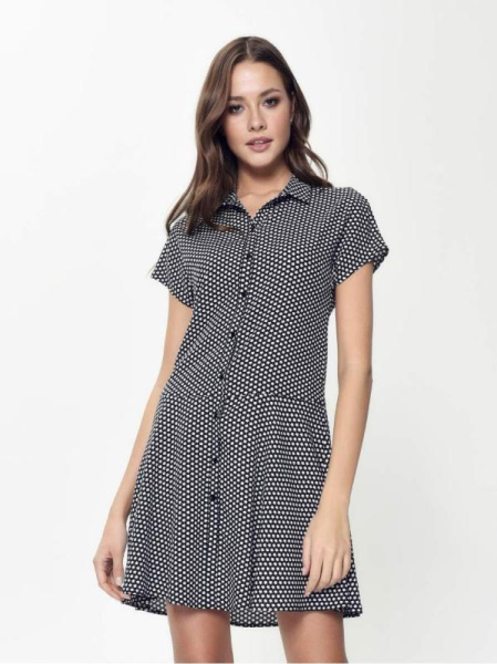 Легкое платье-рубашка с принтом &quot;звезды&quot; LPL 884