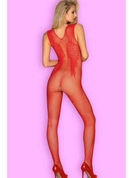 Комбинезон-сетка Obsessive N112 Красный