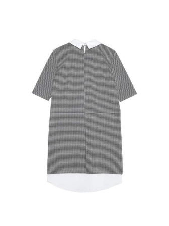 Платье в &quot;гусиную лапку&quot; с имитацией рубашки LPL 1052 || Плаття жін. CE LPL 1052, р.164-88-94, grey-white