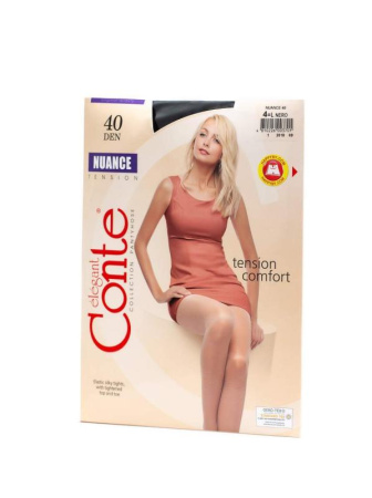Колготки з шортиками NUAN Conte 40 Lycra, р. 4, Nero
