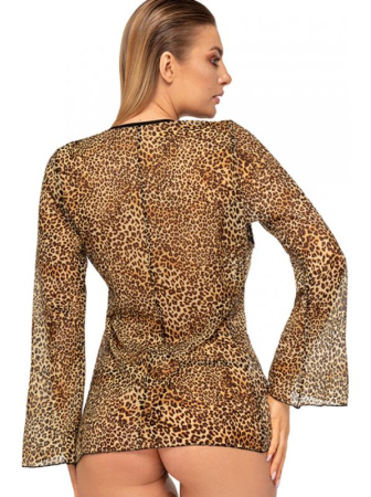 Пеньюар Anais Taisha Шоколадно-бежево-черный