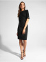 Платье-футляр с легким мерцанием люрекса LPL 1039 || Плаття жін. CE LPL 1039, р.170-96-102, shiny black
