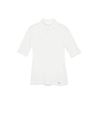 Топ в рубчик из вискозы премиального качества LD 1031 || Джемпер жін. CE LD 1031, р.170-88, off-white