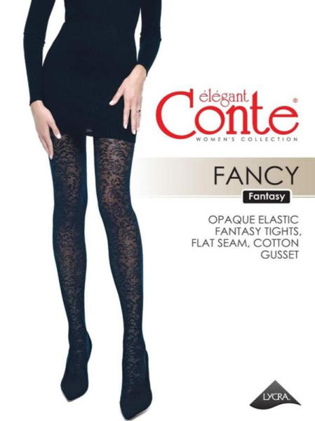Колготки с цветочным узором FANCY, р.4, Nero Колготки с цветочным узором FANCY, р.4, Nero