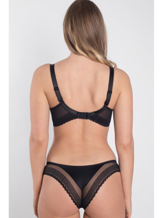 Комплект Samanta Roja - бюстгальтер с мягкой чашкой A122 и бразилианки M300 Черно-розовый || Комплект Samanta Roja - бюстгальтер с мягкой чашкой A122 и бразилианки M300 Черно-розовый