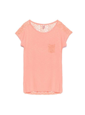 Футболка со спинкой из кружева LD 527