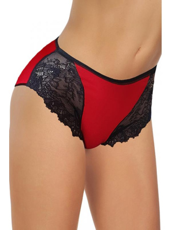 Полные трусики ORO Orabella 2218 Красно-черный
