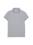 Футболка-поло с контрастной окантовкой MD 944 || Джемпер чол. DW MD 944, р.182-116, ash grey
