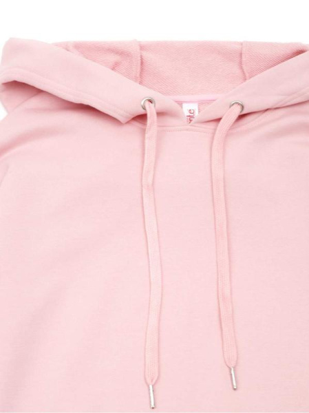 Оversize-худи нежно-розового цвета из ультрамягкого полотна с хлопком LD 1105