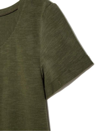 Хлопковая футболка с отложными манжетами LD 926 || Джемпер жін. CE LD 926, р.170-84, deep forest