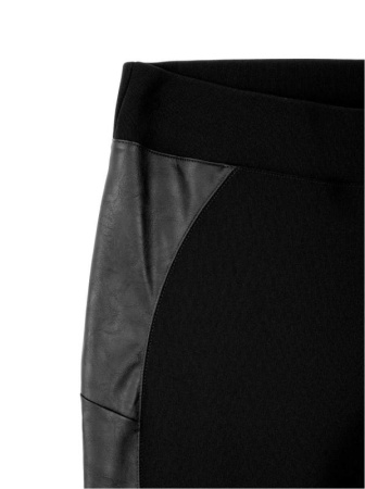 Ультрамодные леггинсы с лампасами из искусственной кожи DIVA || Ультрамодні штани з лампасами зі штучної шкіри DIVA