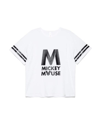 Стильная хлопковая футболка с коротким рукавом Disney LD 948 || Джемпер жін. CE DISNEY LD 948, р.170-88, ice white