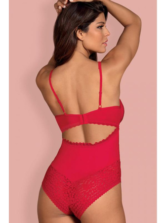 Боди Obsessive Jolierose Красный