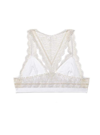 Кружевное бюстье с люрексом MONIKA LBE 819 || Бюстьє жіноче CE MONIKA LBE 819, р.170-84, white-gold