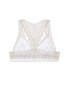 Кружевное бюстье с люрексом MONIKA LBE 819 || Бюстьє жіноче CE MONIKA LBE 819, р.170-84, white-gold