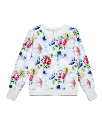 Ультракомфортный хлопковый свитшот LD 894 || Джемпер жін. CE LD 894, р.170-96, blossom