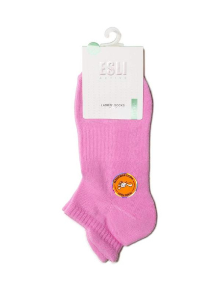 Носки жен. хлопковые E ACTIVE (короткие, махр. стопа) 15С-75СПЕ, р.23, 078 мальва
