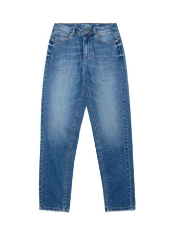 Eco-friendly джинсы Mom Fit с высокой посадкой CON-187 || Брюки джинсові жін. CE CON-187, р.170-106, mid blue Eco-friendly джинсы Mom Fit с высокой посадкой CON-187 || Брюки джинсові жін. CE CON-187, р.170-106, mid blue