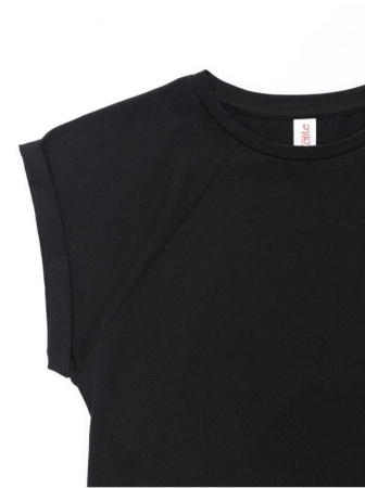 Хлопковая футболка с манжетами LD 1109 || Джемпер жін. CE LD 1109, р.170-84, black