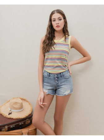 Шорти джинсові жін. CE CON-132, р.170-102, mid blue