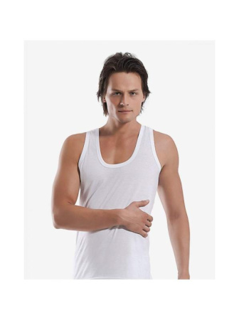 Мужская майка Oztas A-1001, 2XL, Белый