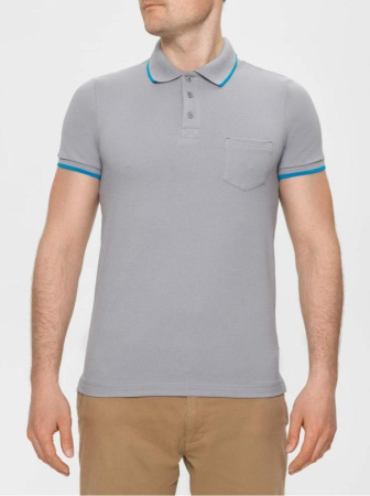 Футболка-поло с контрастной окантовкой MD 944