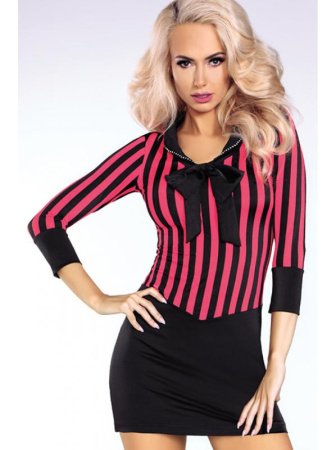 Костюм LivCo Corsetti Nelly Черно-малиновый