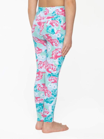 Леггинсы с цветочным рисунком ALIConte, р.146-76, mentol || Легінси з квітковим малюнком ALIConte, р. 146-76, mentol