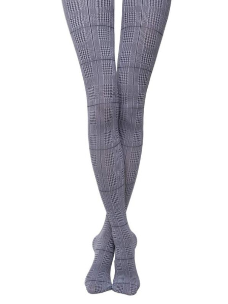 Колготки ConteLINE з геометричним малюнком "клітка" Lycra Колготки ConteLINE з геометричним малюнком "клітка" Lycra