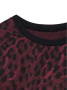 Свитшот c леопардовым рисунком LD 1054 || Джемпер жін. CE LD 1054, р.170-84, bordo leo