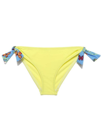 Купальник на одно плечо с воланом HOLLY BLUE || Костюм купальний для дівчат CE HOLLY BLUE, р.158,164-84, blue-lime