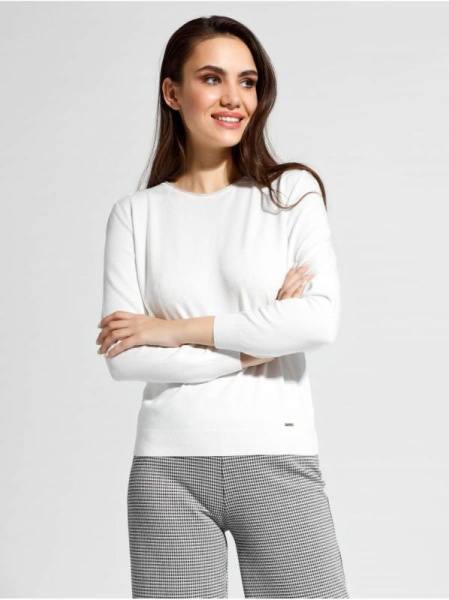 Вязаный джемпер из пряжи с вискозой премиального качества LDK 053