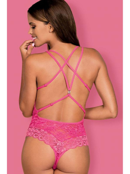 Боди Obsessive 860-TED-5 Малиновый