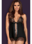 Комплект Obsessive Chiccanta babydoll Черный