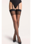 Чулки Gabriella Calze Adora 15 den под пояс Черный