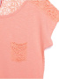 Футболка со спинкой из кружева LD 527 || ВТЖ Джемпер жін. CELG LD 527, р.158,164-92, персик