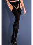 Чулки с поясом Gabriella Strip Panty Microfibre 60 den Черный