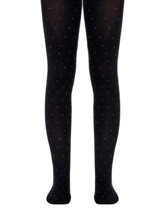 Колготки с рисунком &quot;точки&quot; NADIN, р.140-146, Nero