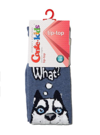 Колготки дитячі Conte Kids TIP-TOP 18С-266СП, р. 116-122 (18), 504 темно-сірий