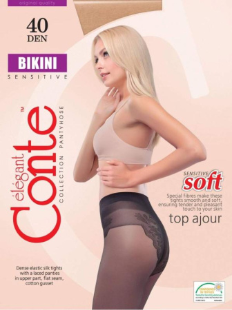 Колготки с имитацией CONTE Bikini 40, 2, natural(телесный)